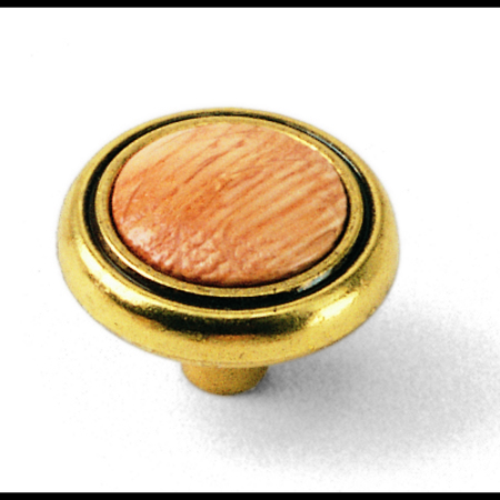 LAUREY 1 1/4" First Family Knob-Oak-Light Brass 15436